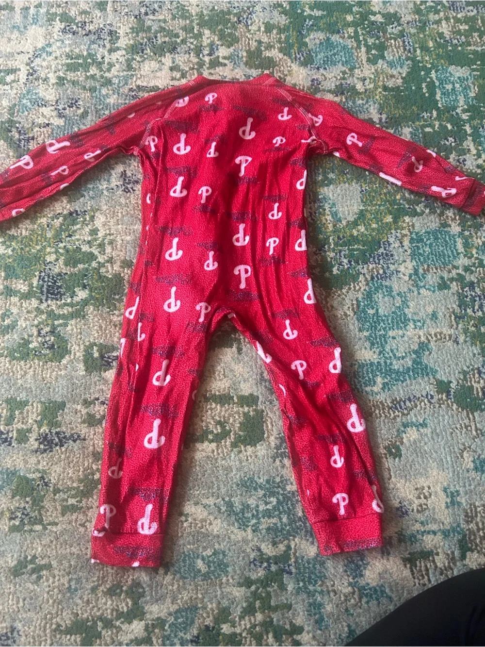 Phillies One-Piece Zip Footie Pajamas